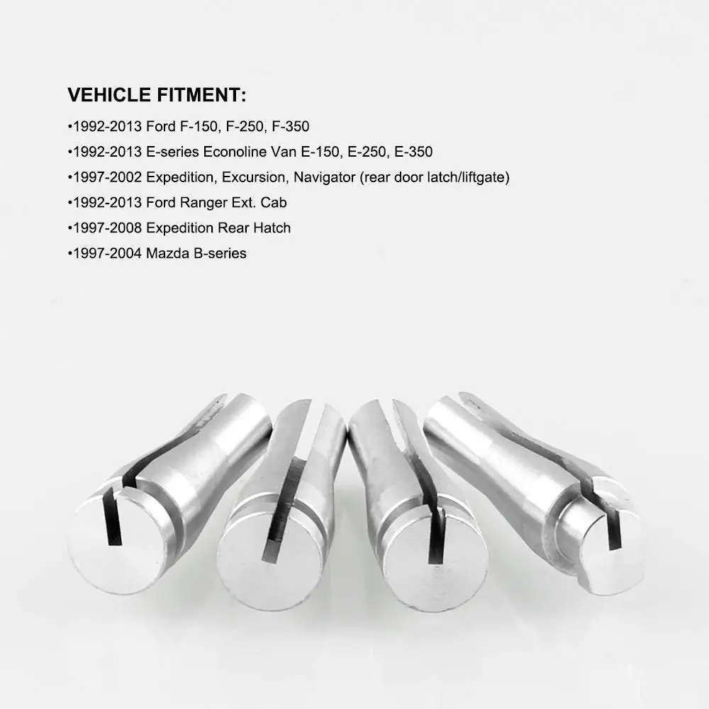 

4pcs/Set cable maintenance parts kits for Ford for Ford F Series Ext. Cab Rear Door Latch Cable Repair F150 F250 F350 r30