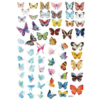 

kawaii Hand painted butterfly album decorations stickers DIY Manual stickers School office teaching stationery scrapbooking gift