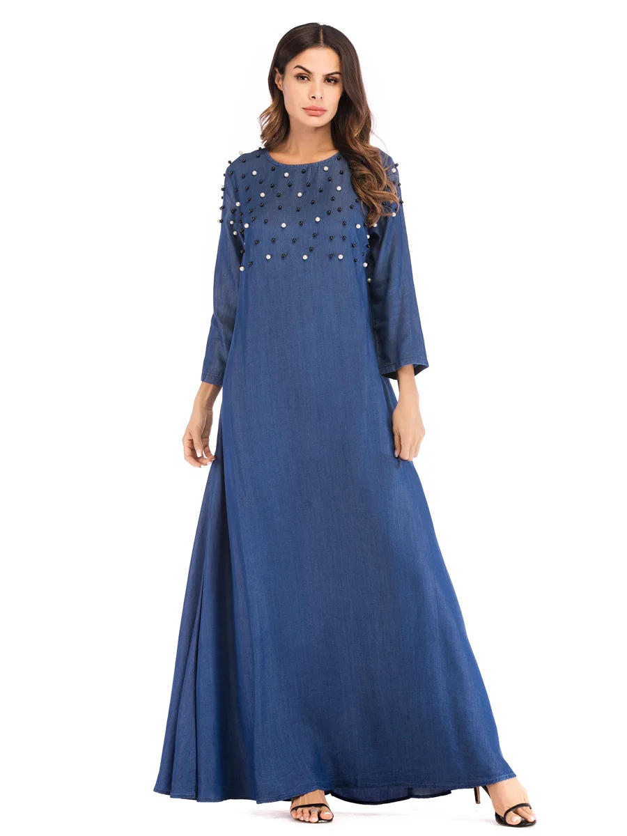 

2019 new arrival elegent fashion style muslim women plus size long abaya L-3XL