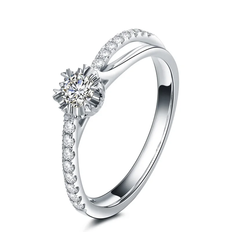 guaranteed pure 18k solid white gold 012ct si h diamond engagement rings for womens certified - Engagement Rings Vs Wedding Ring guaranteed pure 18k solid white gold 012ct si h diamond engagement rings for womens certified - Engagement Rings Vs Wedding Ring