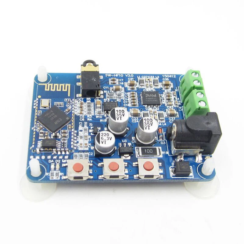 

DC 12V Bluetooth 4.0 PAM8610 audio module Receiver Stereo mini Amplifier Board Module decodificador 12V DC