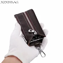 XZXBBAG, натуральная кожа, деловые кошельки для ключей на молнии, унисекс, органайзер для ключей, для мужчин, ключница для ключей, для автомобиля, для женщин, чехол для ключей, сумка XB423