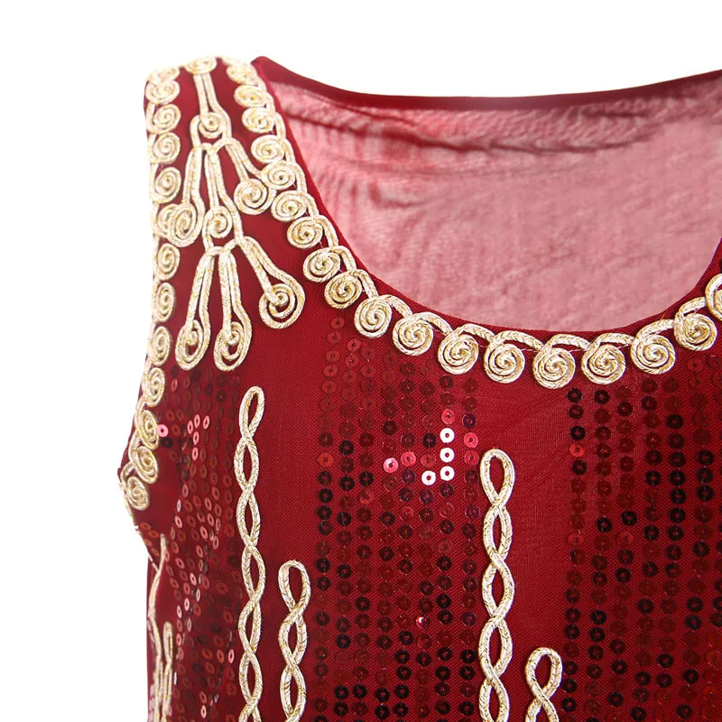 BLINGSTORY Vintage Sequin Embroidery Sleeveless Summer Robe Vestido Club 1920s Flapper Dress Feminino Dropshipping KR3062-2