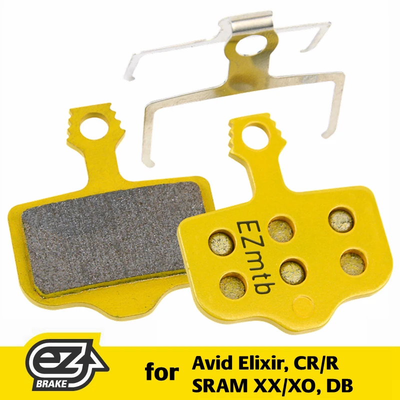 

EZ EZMTB Metal Brake Pads for Avid Elixir 1/3/5, CR/R, SRAM XX/XO, DB 1/3/5