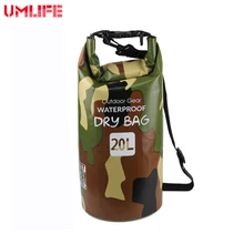 Открытый Дайвинг компрессионная сумка для хранения водостойкая сумка для хранения сумка для воды 20л сухая камуфляжная сумка для мужчин женщин плаванье рафтинг каяк