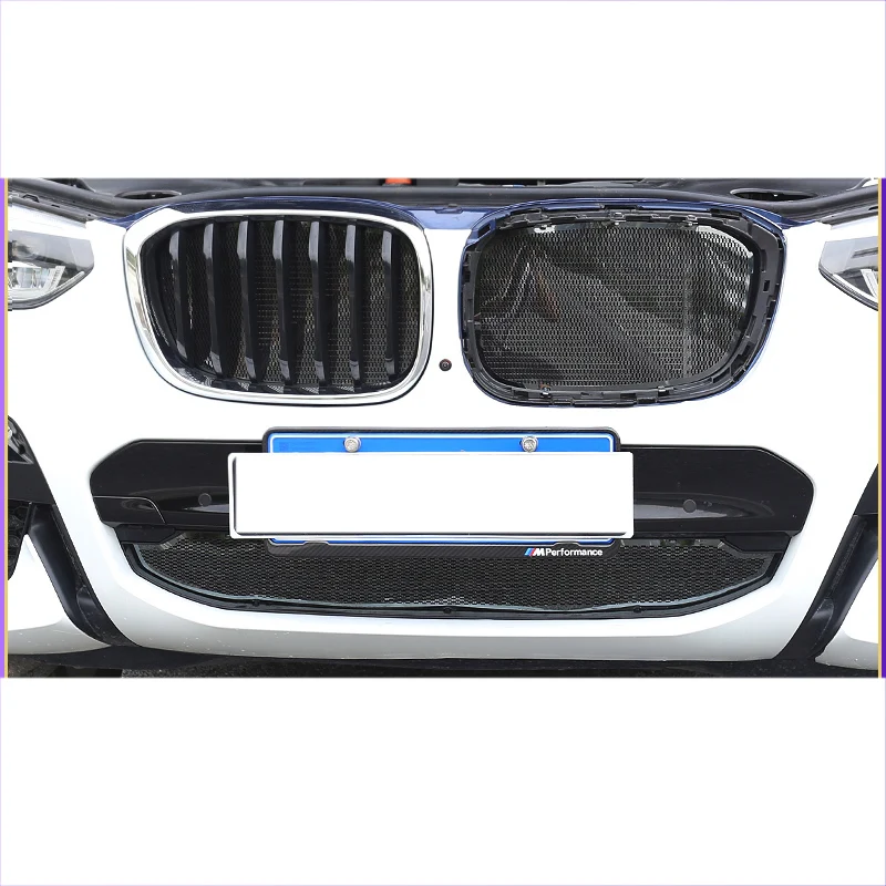 

lsrtw2017 stainless steel car head grill anti-insect net for bmw x3 2018 2019 2020 g01