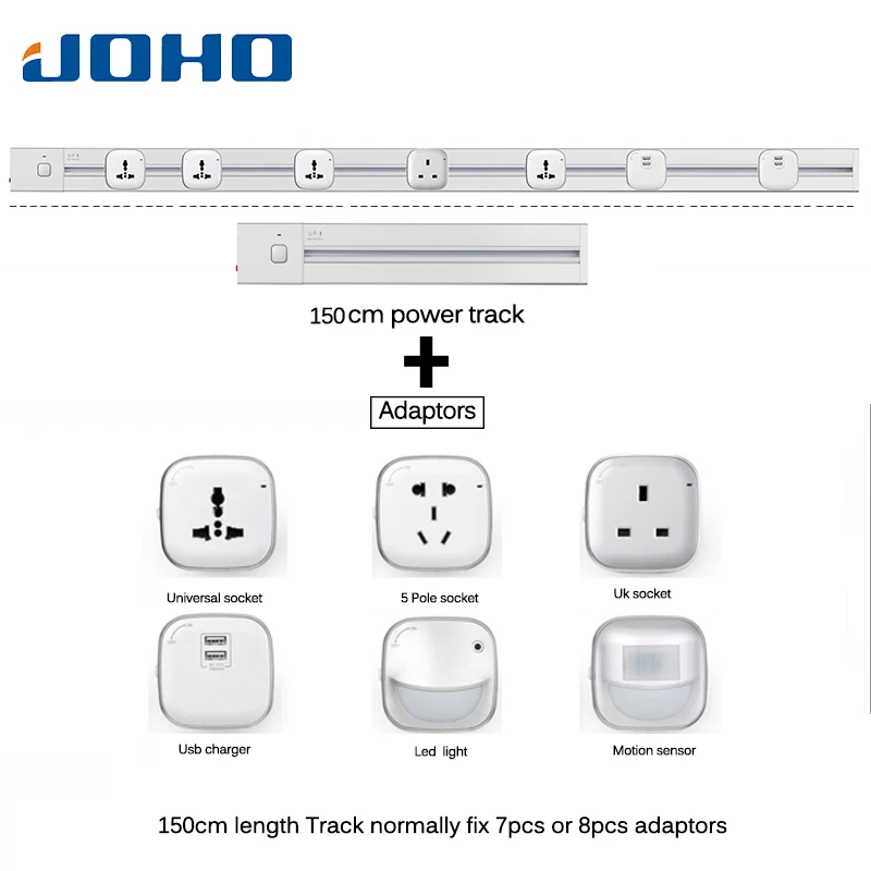 JOHO Hot Socketbar 4000 Вт 150 см алюминиевая Tomada Usb универсальная настенная розетка 2 порта USB
