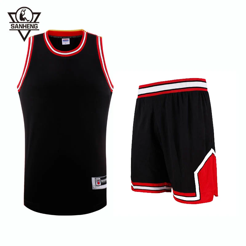 SANHENG Men's Basketball Jersey Shorts Competition Uniforms Suits