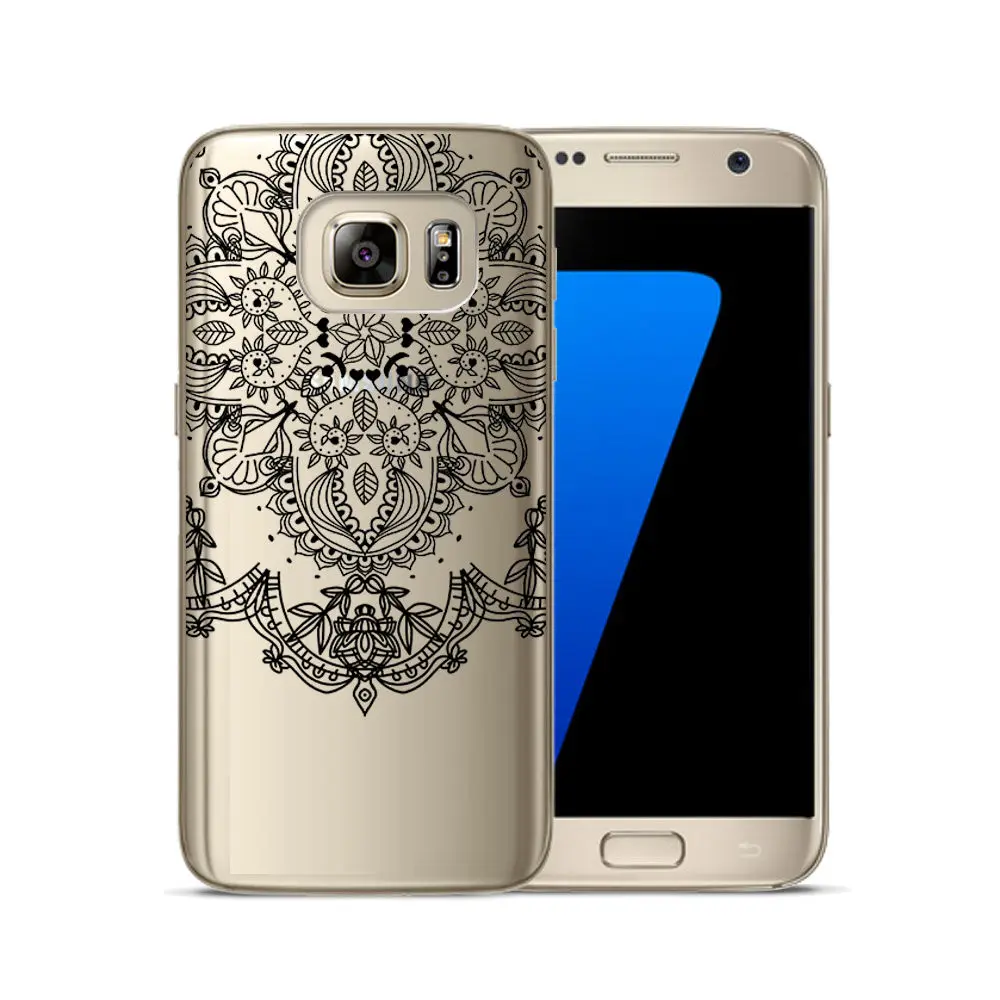 Clear painted Case FOR Samsung S6 Soft TPU Phone Case FOR Samsung S8 Smart Back Protective Phone Cover FOR Galax S5 S7 S8 Plus (9)