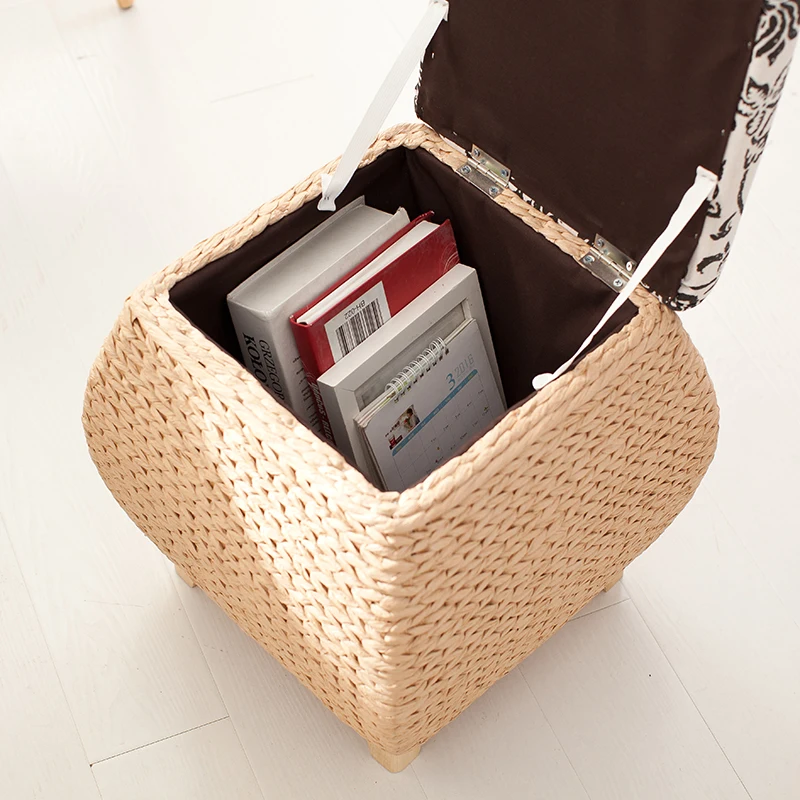 Handmade Storage Stool Ottoman Home Decoration Furniture Storage Toys Rattan Wicker Chair Door Bench Kids Children Adult Chair Handmade Storage Stool Ottoman Home Decoration Furniture Storage Toys Rattan Wicker Chair Door Bench Kids Children Adult Chair