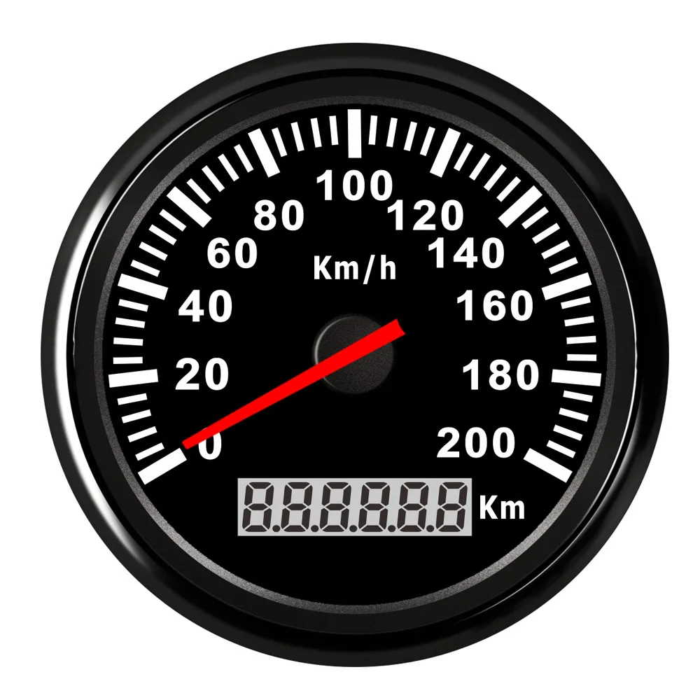 120 км/ч, 200 км/ч лодочный Измеритель Скорости Водонепроницаемый нержавеющий датчик скорости для автомобиля мотоцикла цифровой датчик скорости красная подсветка