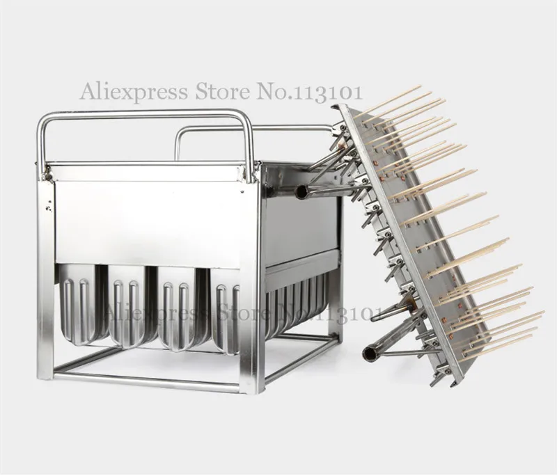 Ice Pop Mold 40pcs/Batch Popsicle Molds Commercial Ice Cream Mold with Stick Holder DIY Ice-lolly Molds 2