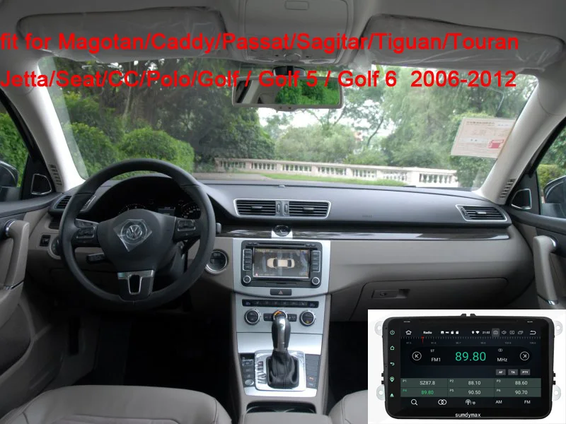 Excellent 8 inch android 9.0 Car Radio For Volkswagen golf 6 touran passat B7 sharan Lavida polo with Navi GPS Card Car DVD Player 4