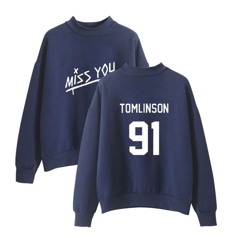 Louis Tomlinson One Direction Turtleneck Hoodies Men/Women Hoodie Sweatshirt Winter Tracksuit Women Jacket Coat Casual Clothes