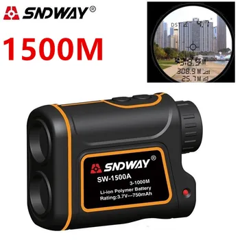 

Sndway Telescope Laser Rangefinder Distance Meter 1500m 1000m Monocular Golf hunting laser Range Finder tape Measure Roulette