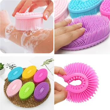 

Face & Body Gentle Scrub Skin Exfoliation Massage Nubs Improve Bath Shower Massage Bath Shampoo Comb Cleaning Brush#5
