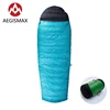 AEGISMAX – sac de couchage en duvet d'oie blanc EPLUS 400, Camping en plein air printemps automne 800FP, enveloppe en Nylon épissable ► Photo 1/4