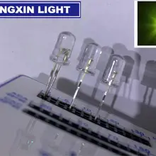 1000pcs 5mm LED Diode Yellow Green Water Clear Round Top LED 5 mm 20mA 2V Light Emitting Diode Lamp Electronics Components