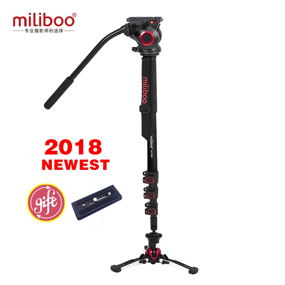 Miliboo MTT705BS алюминиевый карбоновый портативный монопод для камеры с