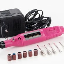 Полезный маникюрный набор ручка форма электрическая дрель для ногтей машина Искусство салон маникюр пилка Полировальный Инструмент+ 6 бит ЕС вилка