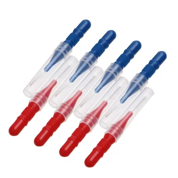 

100pcs Interdental Brush Toothpick Tooth Flossing Head Oral Hygiene Dental Soft Plastic Healthy for Teeth Cleaning Oral Care