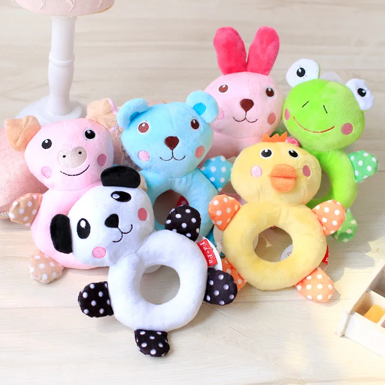 6 Color Dog Chew Toys Cute Pet Squeaker Toys Squeaky Plush Cotton Zoo ...