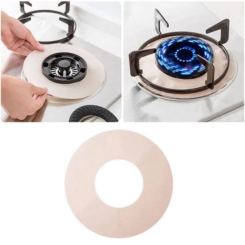 Reusable Gas Stove Burner Cover Protector Liner Clean Mat Pad Fire