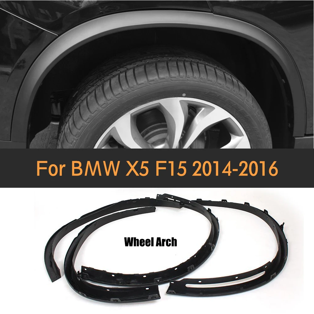 PP car side fender flares auto Mudflap flare for BMW F15 X5 SUV 4 Door 2014 2015 2016 35i 35d