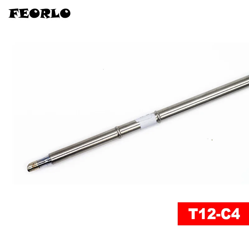 Feorlo 4 шт. T12-C4 T12-BC1 T12-C1 T12-D12 жало паяльника T12 серии для Hakko FX-950/FX-951