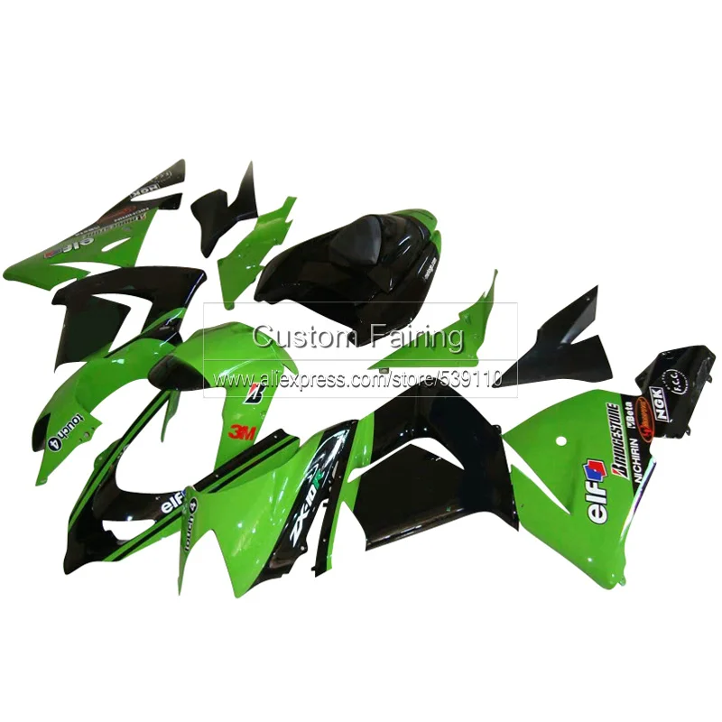

ABS Green Fairings for Kawasaki ZX10R Ninja zx 10r 2004 2005 04 05 sticker 7gifts fairing kit TP01