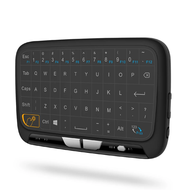 Беспроводная мини клавиатура H18 + 2 4 ГГц QWERTY тачпад мышь Usb подсветка Air Mouse