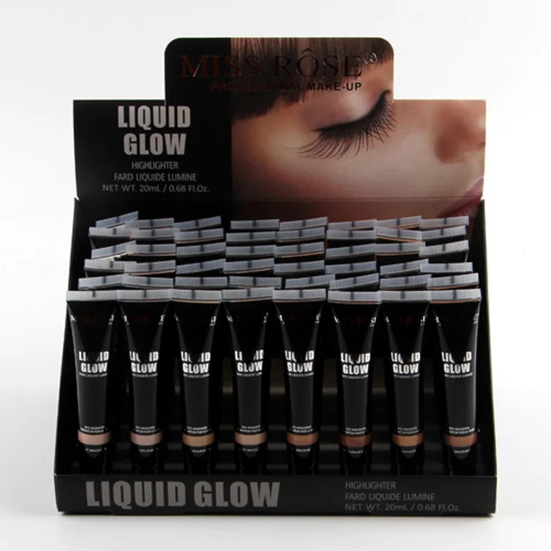 

MISS ROSE 8-color high-gloss liquid foundation finish contour display box 48 pcs