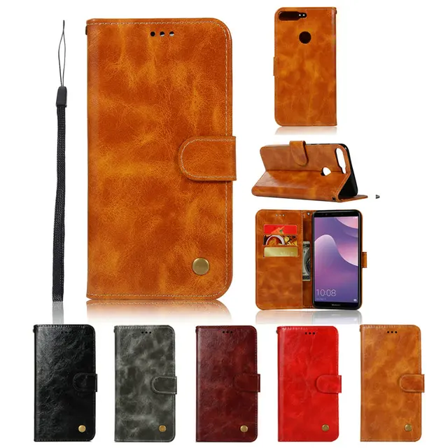 $US $6.57 5.99'' Huawei Y7 Prime 2018 Case Funda Huawei Y7 2018 Case 360 Protective Flip Phone Cover for Huaw