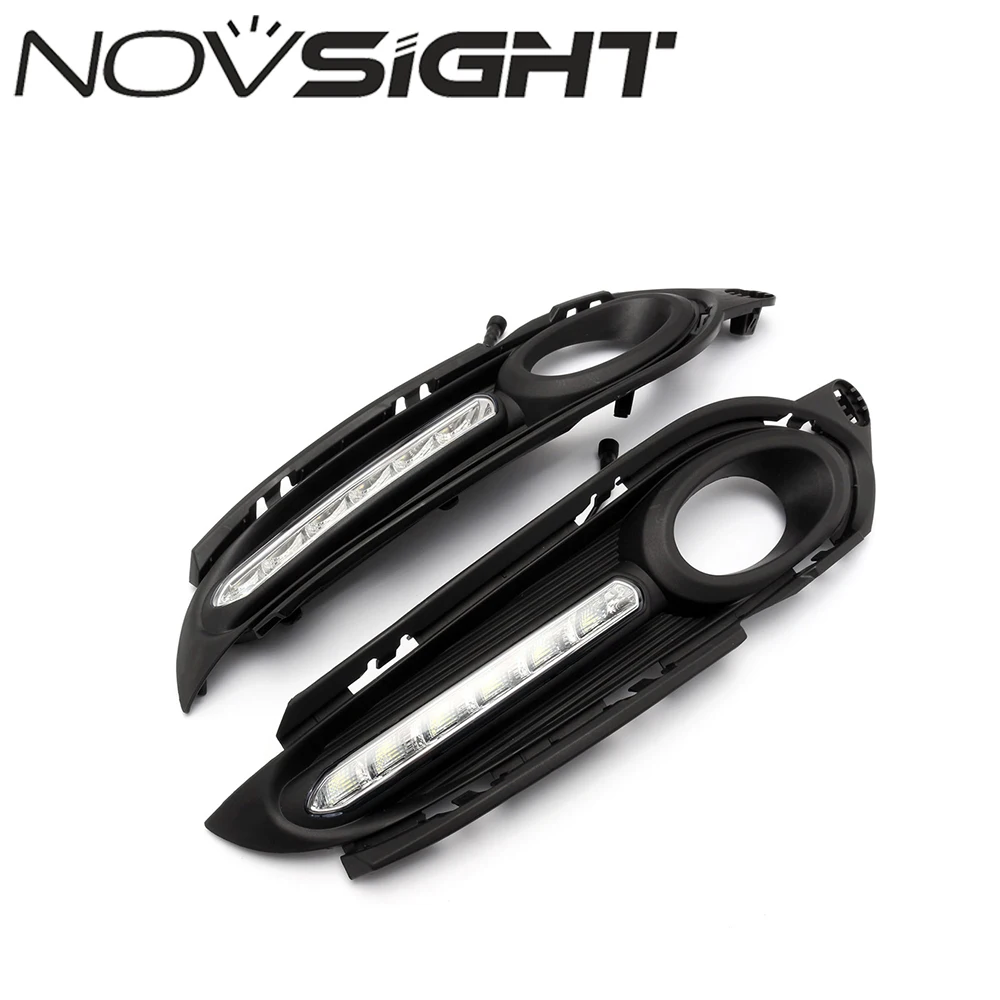 

NOVSIGHT Car LED DRL Fog Daytime Running Lights with Yellow Turn Signal Auto Car Fog Light for HONDA VEZEL 2014-2015 D20