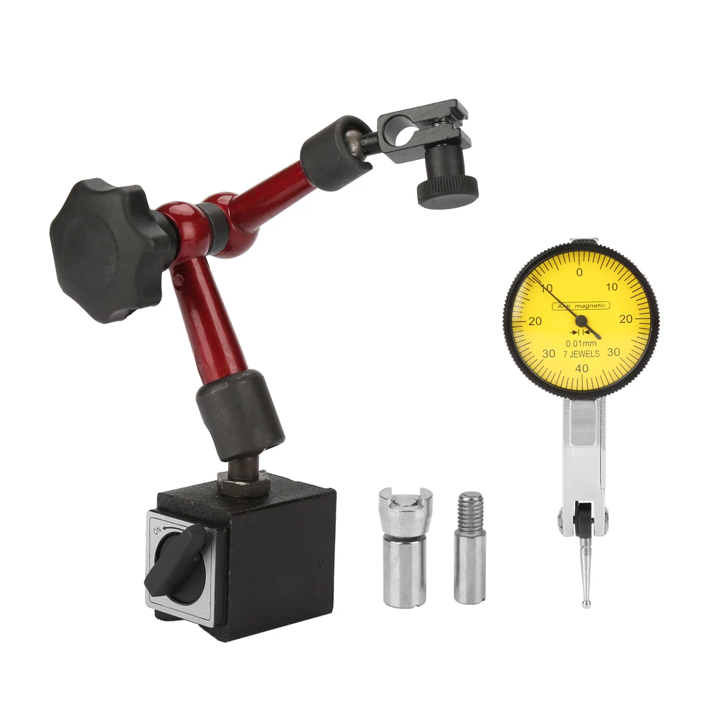 

Flexible Strong Magnetic Gauge Stand Base Holder Lever Dial Flexible Magnetic Base Leverage Dial Indicator Test Indicator Gauge