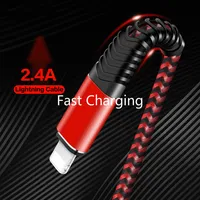 כבל נתונים כבל USB עבור iPhone כבל -ים מקס XR X 8 7 6 פלוס 6s 5 s plus iPad Mini טעינה מהירה כבלי נתונים כבל מטען לטלפון הנייד (1)