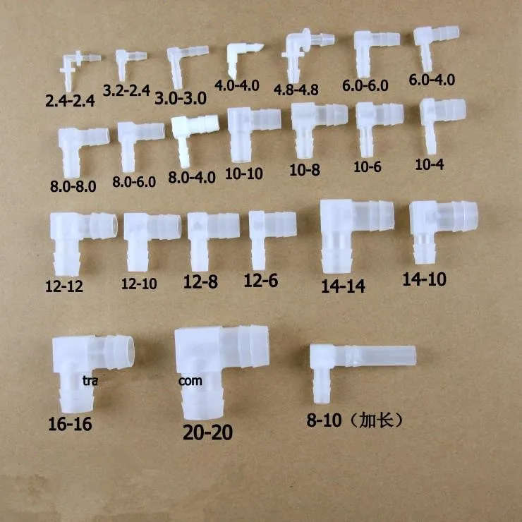 5 шт. L кусок локоть пластиковые колючие соединители трубы Столярный шланг фитинг адаптер