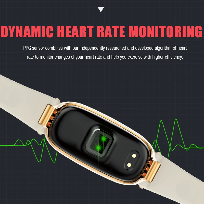 Модный S3 Plus умный Браслет IP67 водонепроницаемый леди монитор сердечного ритма фитнес-трекер тонкий кожаный ремешок Smartband