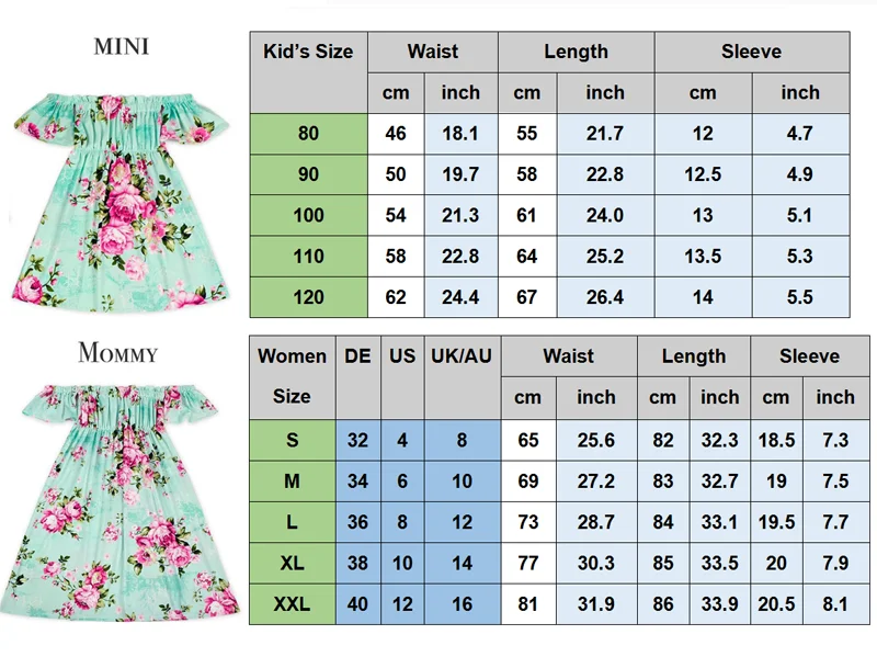 Платья для мамы и дочки; летняя детская одежда для маленьких девочек; одежда с цветочным принтом и открытыми плечами для мамы и дочки; Vestido mae e filha