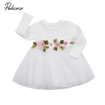

Newborn Infant Baby Kids Girl Dress Wedding Birthday Princess Pageant Floral Lolita Dresses Cute Baby Girls Dress Age 0-3T