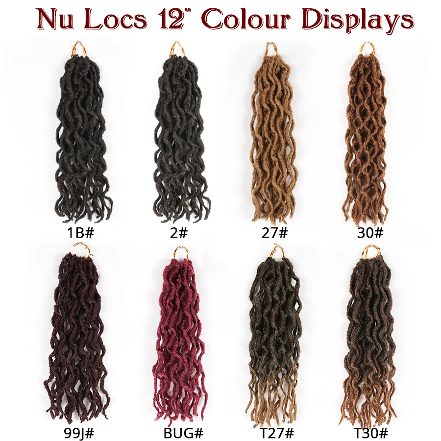 AliLeader 12inch Short Nu Locs Ombre Goddess Faux Locs Curly Crochet Hair Synthetic Dread Loc African Hair Braiding Extensions AliLeader 12inch Short Nu Locs Ombre Goddess Faux Locs Curly Crochet Hair Synthetic Dread Loc African Hair Braiding Extensions