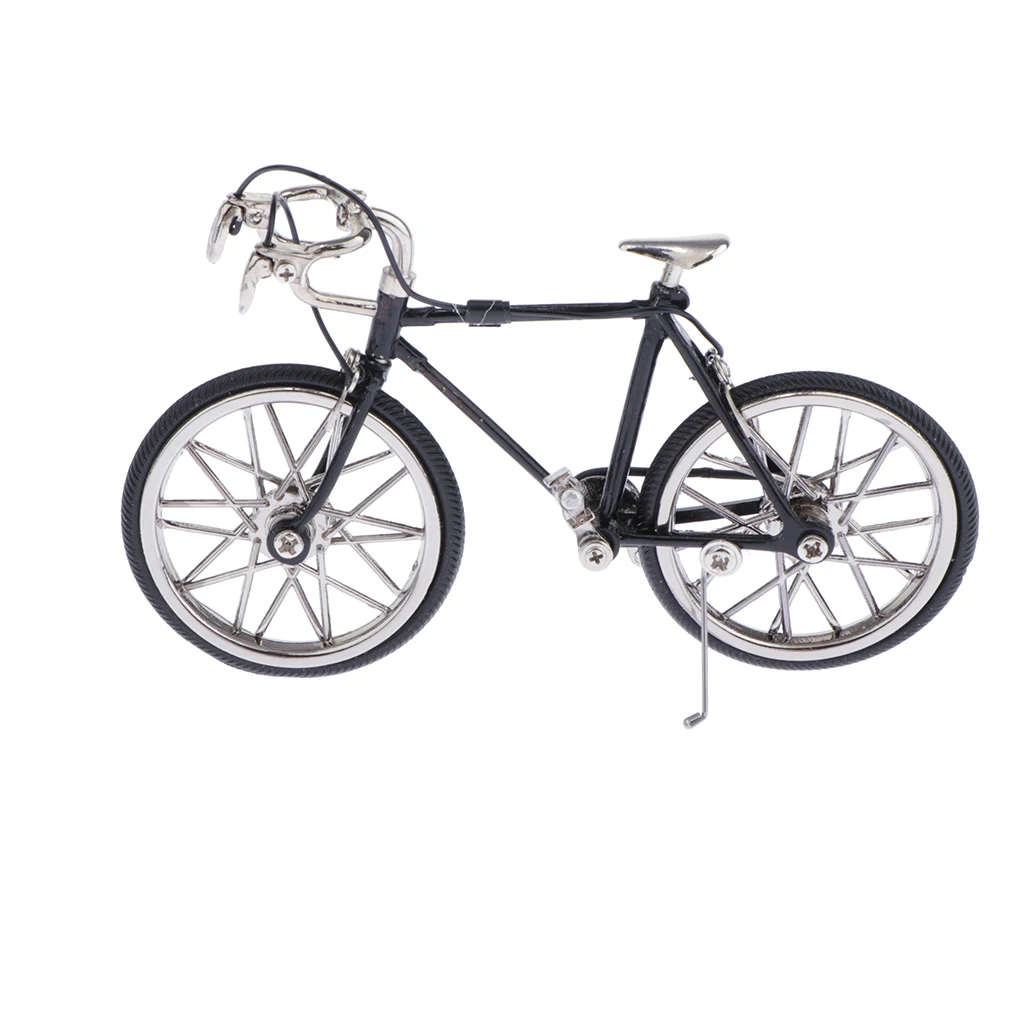 Creative Metal Fixed Gear Model Bicycle Figurine, Home Decor Collectible Gifts for Bike Lovers or Kids - 3 Colors
