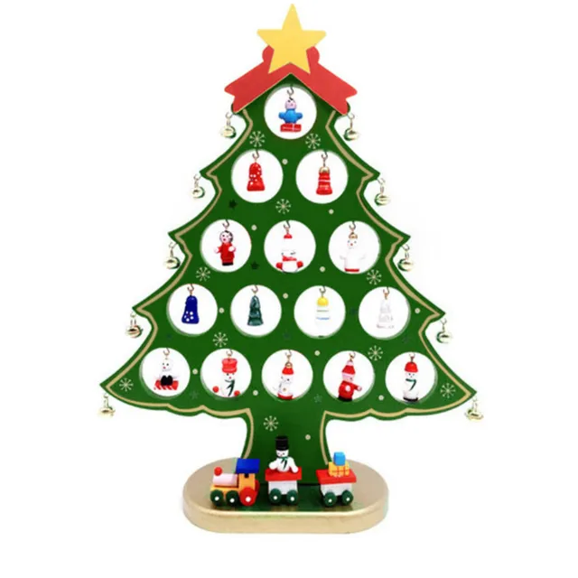 christmas wooden desktop ornaments mini xmas tree small diy wood table decorations hanging jingle bells arbol - Small Decorations For Christmas christmas wooden desktop ornaments mini xmas tree small diy wood table decorations hanging jingle bells arbol - Small Decorations For Christmas