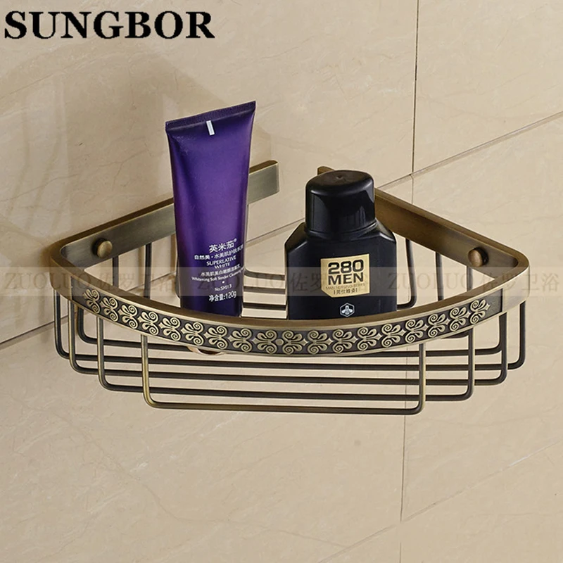 Antique Luxury Gold Color Brass Wall Mounted Bathroom Accessory Single