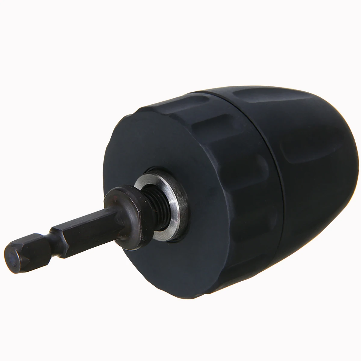 Keyless Chuck Driver Hex Shank Screwdriver to Drill Converter 1/4'' HEX to 3/8'' Drill Bit Accessories