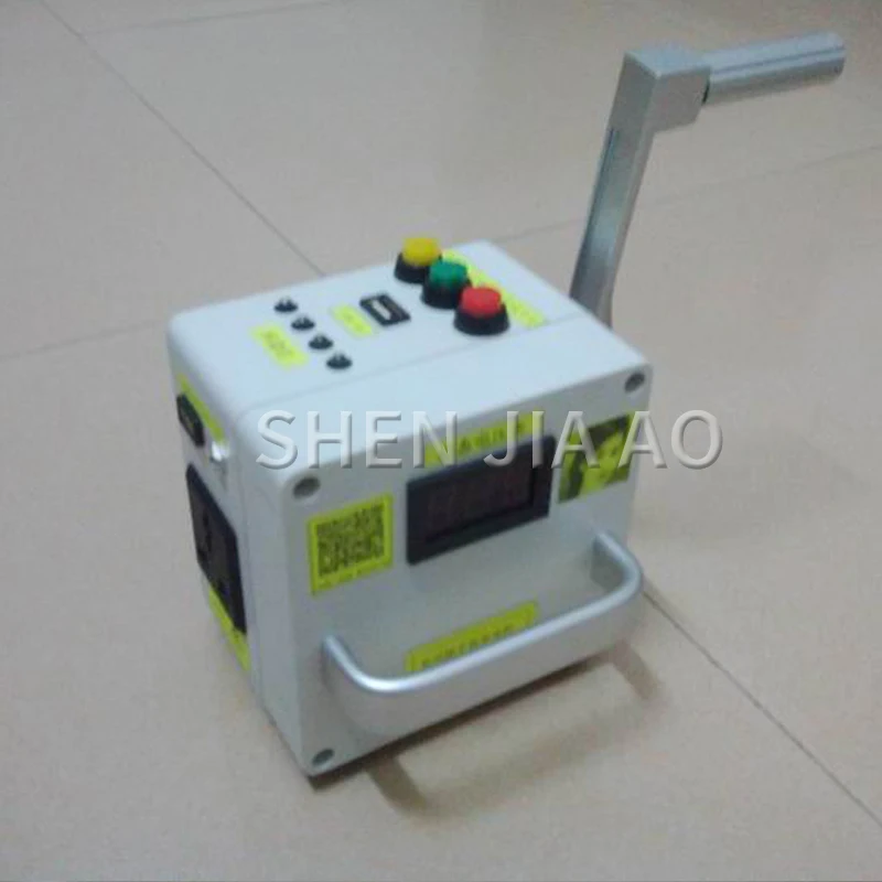 

1PC Hand Crank Generator Emergency Portable Power Supply 220V Output Emergency Light Emergency Charging Generator Tool