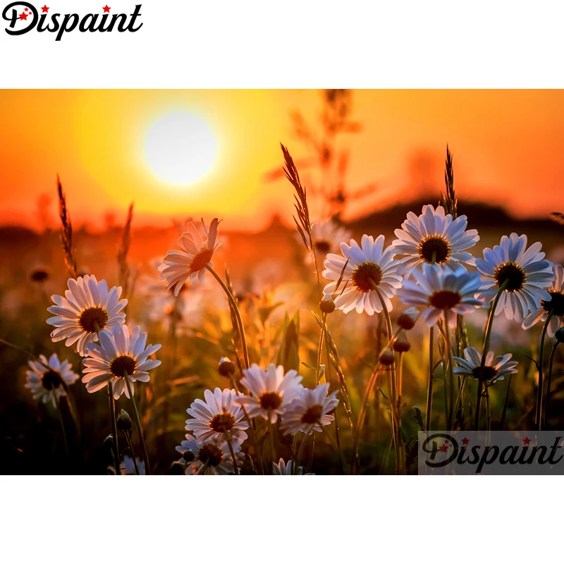 

Dispaint Full Square/Round Drill 5D DIY Diamond Painting "Flower sun" Embroidery Cross Stitch 3D Home Decor A11044