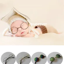 Dvotinst новорожденных реквизит для фотосъемки маленьких мальчиков джентльмен очки "мини" Маленькое стекло Bebe студия съемки фото реквизит аксессуары