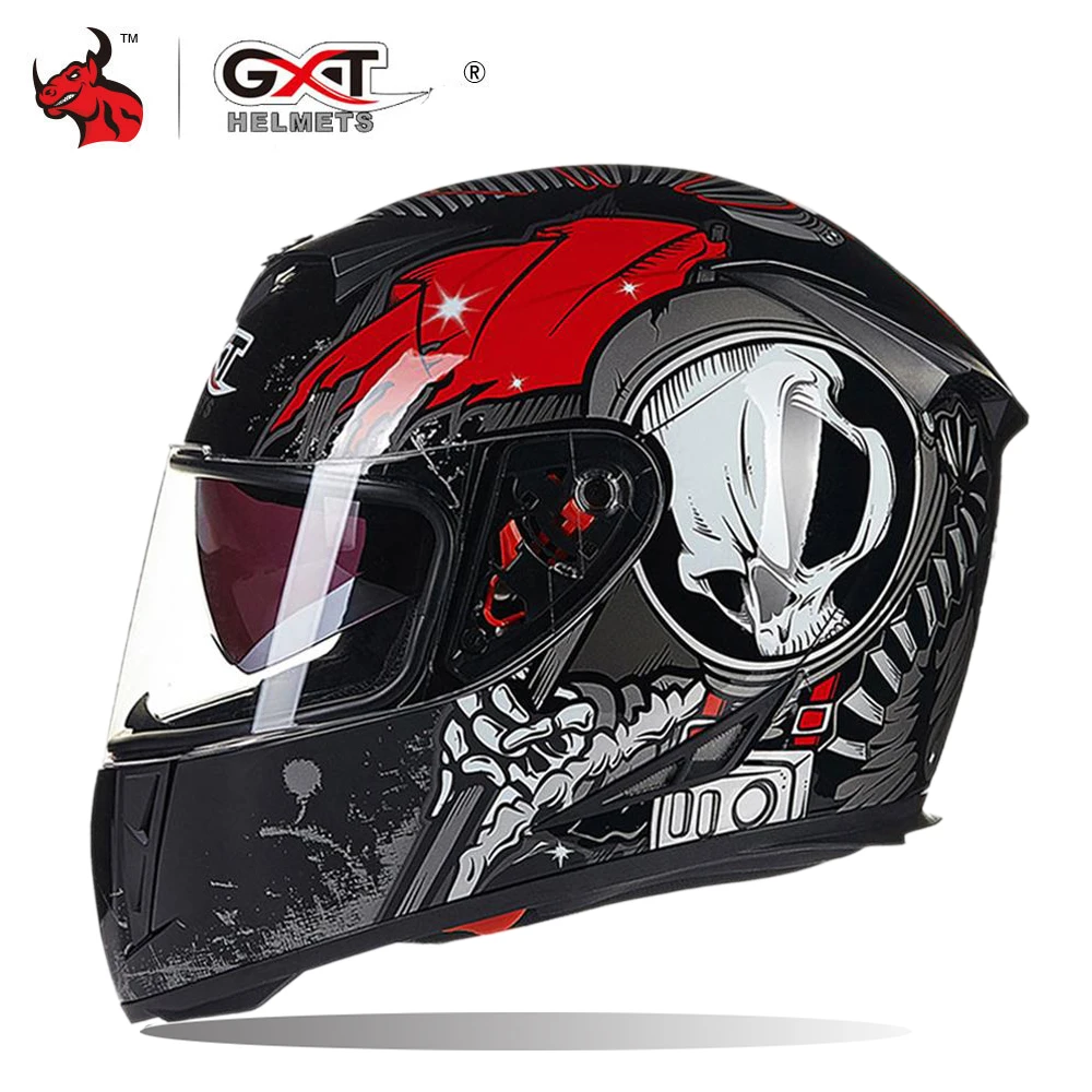 GXT мотоциклетный шлем Casco Moto Double Viso Moto шлемы полное лицо для верховой езды мотокросс шлем Capacete Motociclista для мужчин