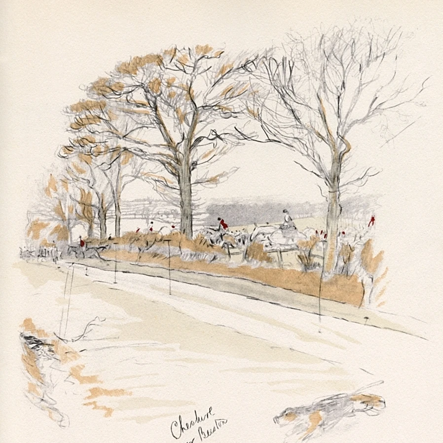 View Near Beeston  In The Cheshire Hunt Area Poster Print By Mary Evans Picture Library (18 X 24)